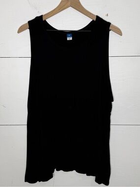 Old Navy • Sleeveless Luxe Slub-Knit Women's Tank Top - Black Jack Size XXL